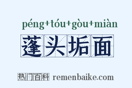 蓬头垢面是什么意思的图片